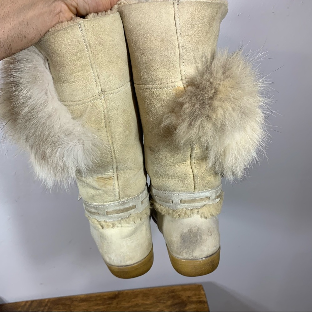 Vintage winter fur boots - Picture 9 of 13